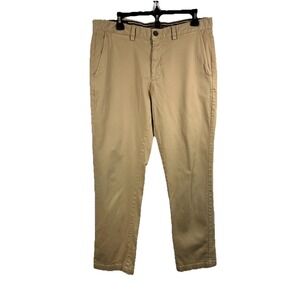 Johnston & Murphy Chinos 34x30 Tan Khaki Pants Tencel Stretch Classic Preppy